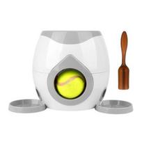 Automatic Dog Ball Launcher Interactive Tennis Ball Throwing Machine Dog Fetch Ball Thrower Launcher for Small And Medium Dogs šviesiai pilka spalva