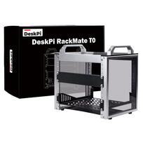 GeeekPi 4U Server Cabinet, 10-inch Server Rack for Network, Audio, and Video Equipment, DeskPi RackMate T0 Rackmount Case.