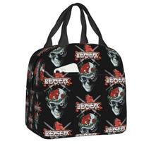 Custom Classic Anime B-Bereserks Thermal Insulated Lunch Bags Women Portable Lunch Tote for Work School Travel Storage Food Box 22x20x13cm