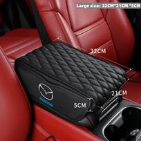 Auto Center Console Armrest Cushion Leather Armrest Pad Storage Box for Mazda 3 bk bl 323 Axela Atenza CX-3 CX-4 CX5 CX-7 Car