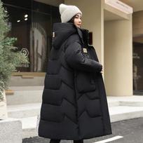 Winter Women Jacket Long Parkas Female Down Cotton Hooded Overcoat Thick Warm Jackets Windproof Casual Loose Coat M juoda