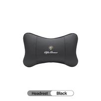 Keychain High-quality Leather Car Seat Headrest Memory Foam Comfort Pillow Auto Interior For Alfa Romeo 4C 159 166 Giulia 147 GT