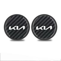 2pcs Carbon Fiber Silica gel Car Coaster Cup Bottle Holder Anti-Slip pad For KIA Rio Soul Forte K5 K3 Sorento Stinger Sportage