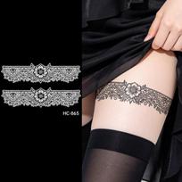 Water Transfer Decals Henna Temporary Tattoo Stickers India Mehndi Flower Fake Leg Loop Herbaceous Juice Tattoo Instant