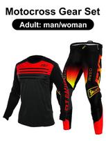 motocross gear set Enduro cross Jersey Pant Kits Racer Gear Set Off-road Mens Kits Women's mountain Downhill Motorcycle MX XL-36