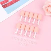 10PCS 5ML Empty Lip Gloss Tubes with Wands - Cute Capsule-Shaped Containers for DIY Cosmetics