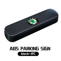 For Skoda ABS Car Temporary Parking Plate Signs Phone Number Plate Park Stop Fabia Kamiq Superb Scala Enyaq-iV MK3 VisionS Yeti
