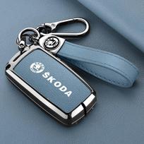 For Skoda Octavia A5 A7 Fabia Superb Kodiaq Karoq NEW Zinc Alloy Car Key Case Cover Holder Protection  Keychain Accessory