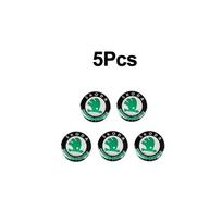 For 14mm Car Remote Key Sticker Aluminum Emblem Decal Skoda Octavia Kodiaq Fabia Derivati Yeti Enyaq A7 Superb Rapid Kamiq Karoq