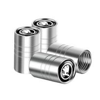 4pcs Car Styling Aluminum Alloy Wheel Cover Tire Valve Stem Dust Caps For Skoda Enyaq A7 Octavia Kodiaq Fabia Superb Rapid Kamiq