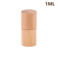 1/2/3/5/10ML Bamboo Wood Bottle Perfume Empty Oil Bottle Stainless Roll On Ball Perfume Aromatherapy Bottle Oil Roller Bottle