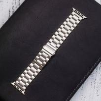 3-Bead Stainless Steel Apple Watch Strap with Double-Sided Clasp 20-42/44/45/49mm