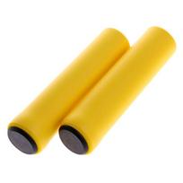 Road Bike Mountain Bike MTB Handlebar Cover Bicycle Grips Silicone Cycling Grips Bicycle Handlebar Grips Bike Grip Cover geltona