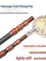 Stainless Steel Telescopic Fruit Picker with Multifunctional Landing Net for High-Altitude Use 7m 7 sections