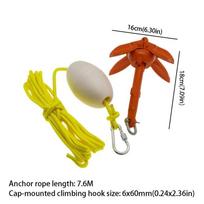 Aluminum Zinc Zinc Alloy Marine Kayak Anchor Kit Portable Folding Boat Anchor  Fishing Kayaks Foldable anchor kit