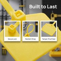 Anti-tamper Security Seal 120mm length Wire Tag Cable supply Plastic Strap  Label attaching