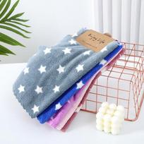 Coral Fleece Rag, Small Square Towel, Kitchen Cleaning, Water Absorption Without Hair Loss, Small Towel, Children's Hand Towel, Wet and Dry Hair 30x30cm, 4PCS carded set