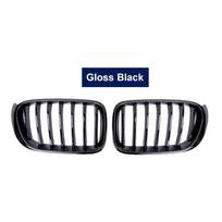 Automobilio priekinės sportinės inkstų grotelių grotelės, matinės, blizgios, skirtos BMW X3 F25 X4 F26 14-17 vienos linijos lentjuosčių pakeitimo lenktyninėms buferio grotelėms Gloss Black