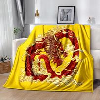 Kinų drakonu marginta minkšta šilta antklodė svetainei miegamojo lova sofa sofa Biuro dovanos flanelinės antklodės Dropshipping 125x150cm 50x60inch