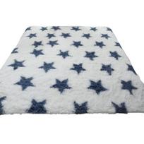 Long Plush Tie-Dye Area Rug Modern Star Non-slip Machine Washable Living Room