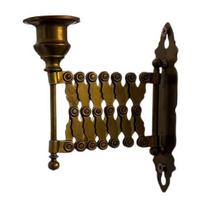 Extending Taper Candle Holder Metal Wall-Mounted Candle Holder Vintage Retractable Wall Sconce