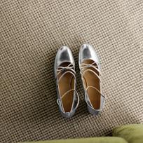 Krazing Pot Sheep Skin Spring Summer Size 41 Thick Med Heels Women Round Toe Buckle Straps Butterfly-knot Pumps 35 sidabras