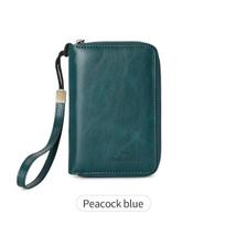 RFID Retro Business Passport Clip Fashionable Multi functionalPULeather Travel Accessories Passport Clip Wallet for Men andWomen
