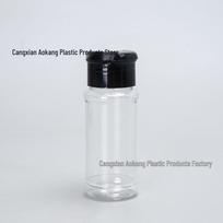 100 ml sutirštintas PET pipirų buteliukas - Kietas plastikinis prieskonių indelis