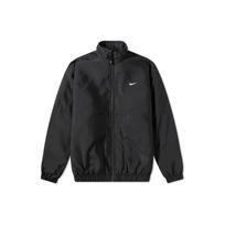 Nike „Solo Swoosh Satin Bomber“ striukė juoda/lėlė/balta vyriški gatvės drabužiai DN1266-011 XL
