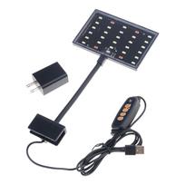 Adjustable Brightness LED Fishtank Light with Timer USB Powered Clip On Lamp for Small Aquariums Fishtank Lighting Kits B