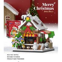 ToylinX City block Christmas House series architectural Model Building block Toys Birthday Holiday Gifts have collectible value