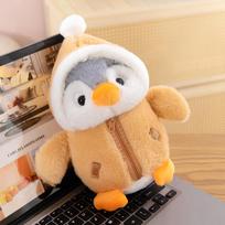 Cross-dressing penguin doll plush toy soothing rag doll wholesale animal doll throw pillow birthday gift girl 25cm [0.1kg] ruda