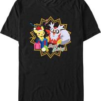 Men's Pokemon Christmas Pikachu and Delibird Happy Holidays T-Shirt S juoda