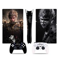 Black Myth Wukong Full Body Vinyl Cool Decal Cover Anti-Scratch Protective Stickers Dustproof for PS5 Slim Console & Controllers