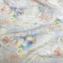 Digital Printing Chiffon Fabric Floral Watercolor for DIY Sewing Cheongsam Retro Dress Material Jacquard Design for Women 2025 100X145cm