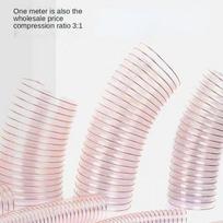 Transparent PU tube dust suction vacuum fume exhaust hose exhaust pipe air tube inside diameter 25/50/75/100/150/200 mm * 1 M ID25mm