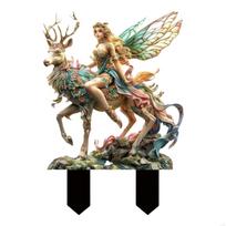 Mystical Forest Garden Stakes Fairies Outdoor Decoration With Weather Resistant J0MC