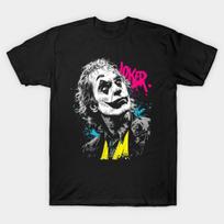 Men Black Print T-shirt Joker No-Cut Transfer Paper Print Cotton Tshirt XL
