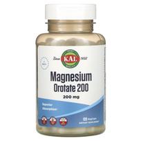 KAL, Magnio orotatas 200, 200 mg, 120 daržovių kapsulių (50 mg vienoje kapsulėje)