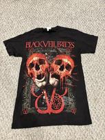 Black Veil Brides Shirt Mens Small Graphic Tee Band Metal Skulls Gothic Rock M