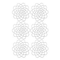 M-Modern-Flower Frog Metal Flower Insert Lid Flower Grid Wire Flower Arranging Tool (6 Inch) 6Piece