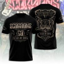 Scorpions 60 Metų Roko Šventė Visame Pasaulyje 3D Marškinėliai 4XL