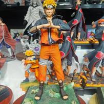Uzumaki Naruto Action Model Naruto Shippuden Interchangeable Head PVC Collectible Model 33cm/12.99 Inch Anime Gift for Fans No box