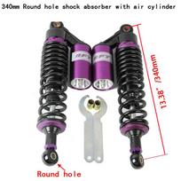 Universalus 340mm Motociklo Galinis Amortizatorius Pakaba Yamaha Motorolerio ATV Keturračio Juoda Violetinė Mėlyna Balta white