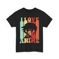 Japanese Graphic Tee | Anime Vibe Shirt | I Love Anime Shirt 4XL