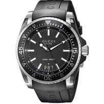 Gucci YA136204 Dive Juodas vyriškas laikrodis 45mm juoda