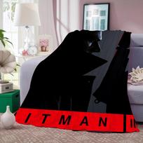 Game A-Agent 47 Hitman Blanket Warm And Soft Suitable For Bedroom Living Room Sofa Bed Office Travel Camping 75x90cm