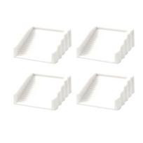 Set of 4 Multiple Vibranting Color Sturdy Rubber Door Stoppers Convenient for Bedrooms Offices and Hotel Room Use balta