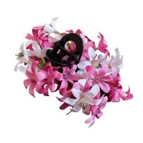 Fairy Acrylic Flower Hair Claw Cloth Ancient Style Large Shark Clip Korean Style Headdress Ponytail Holder Photography Props rožinė