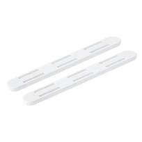 White Slides Closet Slides Non Perforated Slide Self-Adhesive Strip Drawer Sliding Rails Kitchen Bedroom Accessories
